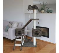Kerbl Arbre à chat Granat 150 cm Gris foncé meuble à gratter pour chat