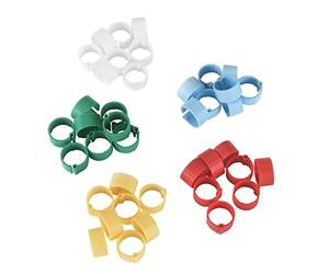 KERBL Assortie Coque de 5 x 20 Bagues d'Identification pour Élevage/Agriculture Urbaine 16 mm