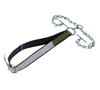 Kerbl Attaches taureaux avec Collier 165 x 7 cm, chaînes d'attache zinguées Doubles avec Mousqueton de sécurité et Dispositif d'attache, maillons Ø 7 mm - A13369