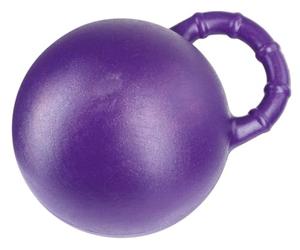 Kerbl balle de jeu pour cheval, goût menthe, violette, 25 cm, résistante aux morsures, avec valve spéciale