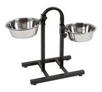 Kerbl Bar alimentation avec écuelles pour chien 2x2800 ml Hauteur réglable
