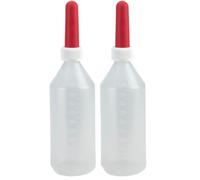 Kerbl Bidon de Lait 1 Litre, entièrement monté, Bouteille d'élevage d'animaux - 1425 (Lot de 2)