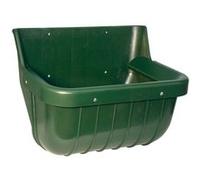 Kerbl Mangeoire pour bovins et Chevaux (Creuse en Plastique Anti-éclats avec Protection Anti-éjection Dimensions (l x H x P) : 42 x 32 x 30 cm, contenance 15 litres) 32582 - Vert