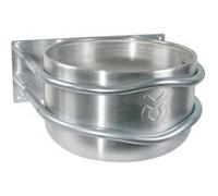 Kerbl Mangeoire ronde en aluminium 18 L env. pour montage mural 44x38x23 cm