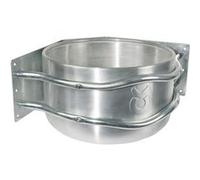 Kerbl - 32496 - Mangeoire en aluminium - Avec écoulement - Montage d'angle - Env 18 l