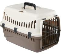 KERBL - Box de transport pour chien - EXPEDITION - 48x32x32cm - Creme et taupe - Sécurisé voiture