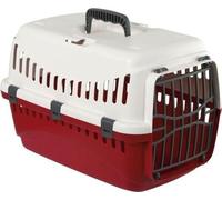 KERBL - Box de transport pour chien- EXPEDITION - Creme/Bordeaux - 48x32x32cm - Petit chien - Extérieur