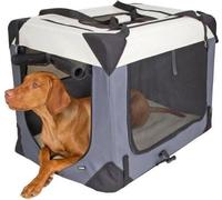 KERBL - Box de transport pour chien - JOURNEY - 70 x 52 x 52 cm - Gris / Beige