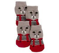 Kerbl Bruno Chaussettes pour Chien Gris/Rouge Taille L
