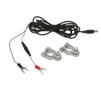 Kerbl Câble de connexion pour batterie automobile / de clôture avec fusible 2 A pour la protection contre les surtensions