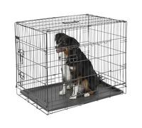 Kerbl Cage de Transport avec 2 Portes pour Chien Noir 76 x 54 x 64 cm