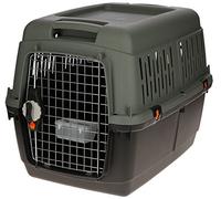 Kerbl Caisse de Transport pour Animaux, 81 x 60 x 61,5 cm, Anthracite/Gris-Vert, pour Animaux 15-40 kg