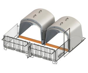 Kerbl CalfHouse Premium XL avec enclos Set double