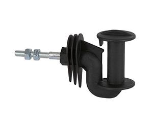 Kerbl Cavallo Lot de 10 isolateurs d'angle Filetage 40 mm