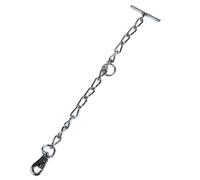 Kerbl Chaîne zinguée pour attache bovin 6 mm avec mousqueton tournant, env. 60cm de long