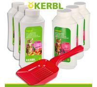Kerbl Chaque 3 Deo-Konzentrat pour Bac à Litière Chat Lavande & Tropical + Pelle