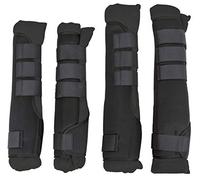 Kerbl Cheval Guêtres de Transport Néoprène pour Pur Sang Noir