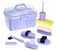 Kerbl Chevaux Coffre de Pansage Complet pour Enfants Lilas Lilas G