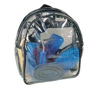 KERBL Kit de pansage sac à dos pour chevaux - Bleu