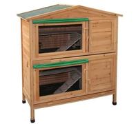 KERBL Clapier bois pour rongeur 118 x 61 x 130 cm - KERBL