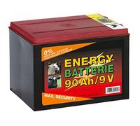 Kerbl Batterie sèche pour clôture Zinc‑Carbone 9 V 90 Ah 441213