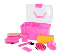 Kerbl Coffre De Pansage Complet Pour Enfants - Rose