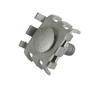 Kerbl Connecteur de fils métallique - 10 pièces Ecrou de serrage en métal galvanisé pour des fils jusqu'à 2,5 mm de diamètre