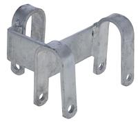 Kerbl Connecteur en T pour panneaux de pâturage, connecteur de panneau, métal galvanisé à chaud, support de chevaux, propriétaires d'animaux, résistant à la corrosion, résistant aux intempéries