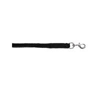 Kerbl Corde en coton 2 m Noir avec mousqueton.