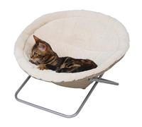 Kerbl Couchette Alice pour Chats Diamètre 58 cm Beige, 1 Unité (Lot de 1), L 54 x l 44 x H 60 cm