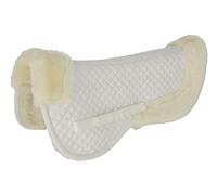 Kerbl Coussin de Selle Blanc en Fausse Fourrure Full