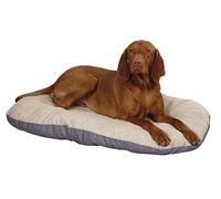 Kerbl Coussin pour chien en toile de loneta (coussin pour chiens de races moyennes à grandes, dimensions 72/52/8 cm, lit pour chien beige/gris) 80355
