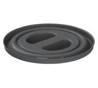 Kerbl Couvercle pour seau d'étable et de chantier 12 L noir, en plastique