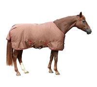 KERBL Couverture Rugbe Iceprotect 300 G, Darkbrown/Red, 135 Cm pour Cheval