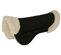 Kerbl Coussin de Selle Noir en Fausse Fourrure Poney