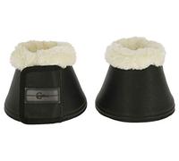 Kerbl Covalliero Pelisa Cloches pour sabots en cuir synthétique et fourrure synthétique Noir Taille X Full/XL