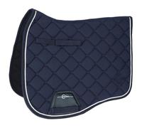 Kerbl Covalliero Salvina DR Tapis de selle respirant, forme anatomique, lavable en machine, rembourrage de qualité supérieure, bleu marine