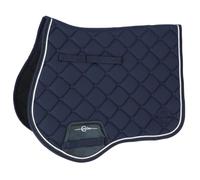 Kerbl Covalliero Salvina VS Tapis de selle respirant, forme anatomique, lavable en machine, rembourrage de qualité supérieure, bleu marine