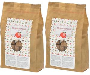 Kerbl Delizia Classic 325007 Cube de récompense (pour Chevaux, Sac de 1 kg, goût Pomme, avec teneur Naturelle en minéraux, collation pour Chevaux) (Lot de 2)