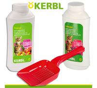 Kerbl Deo-Konzentrat pour Bac à Litière pour Chat Lavande & Tropical + Pelle