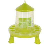 Kerbl Distributeur de nourriture avec pieds pour volaille (poussins/poules/canards), apte aux denrées alimentaires, Vert (2 kg)