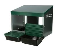 Kerbl Double Nid De Ponte De Poules 53 X 52 X 43,5 Cm Plastique Vert Vert