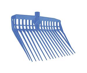 KERBL EcoFork Fourche à Copeaux sans Manche pour Élevage/Agriculture Urbaine Bleu