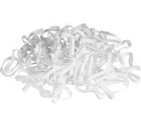 Kerbl Élastiques pour Crinière en Silicone, 500 Pièces - Blanc