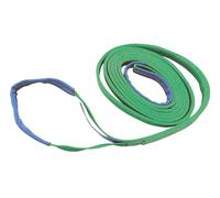 Kerbl Elingue double boucle 6 m, verte, 2000 kg de charge admissible testée GS selon la norme DIN EN 1492-1