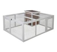 Enclos d e térieur petits animau 132 102 59 cm Maison intégrée Grillage