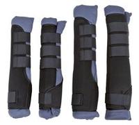 Kerbl Ensemble complet de quatre guêtres d'écurie Taille L 32470 Noir G
