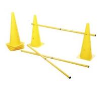 Kerbl Ensemble de Cônes-obstacles Équipement d'Agilité pour Chiens Jaune 81994 Jaune G