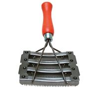 Kerbl Étrille métallique modèle en acier, ouvert