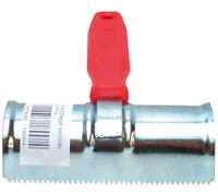 Kerbl Étrille métallique semi-ronde modèle en acier, avec poignée en plastique